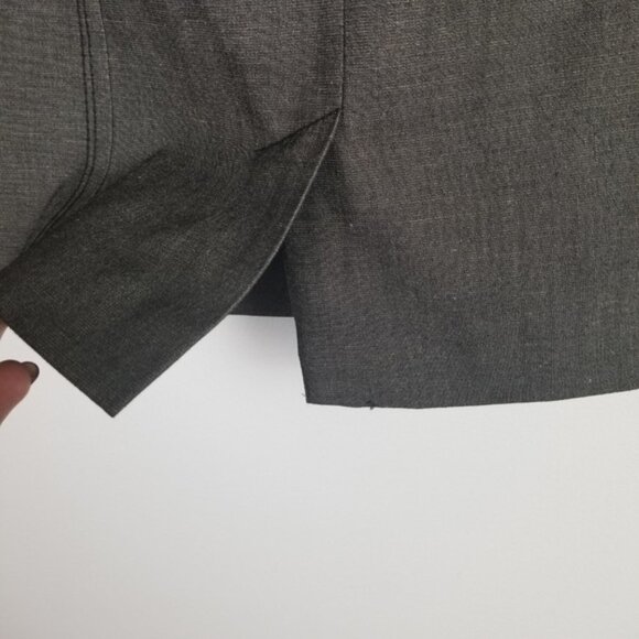 Halogen Linen Blend Pencil Skirt Women's 8 Gray - Picture 4 of 16